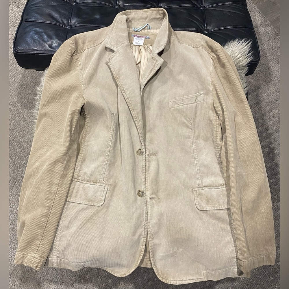 RED SQUAD CORDUROY TAN DUSTED BLAZER SIZE LARGE $25